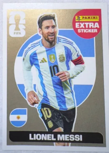 Figurinha Extra Copa 2026 Lionel Messi GOLD 