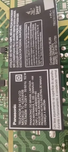 Placa principal+Placa Fonte TV PANASONIC