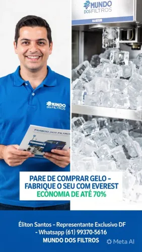 MÁQUINAS DE GELO EVEREST E PURIFICADORES EVEREST
