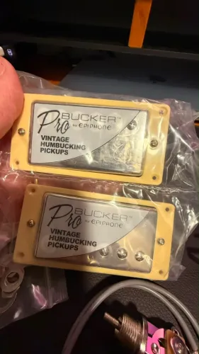 Set Captadores Epiphone ProBucker Alnico II + Chicote Push-Pull Coil Split - Novo