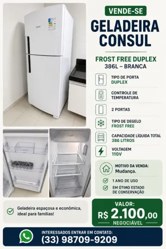 ? VENDO GELADEIRA CONSUL FROSTFREE ?