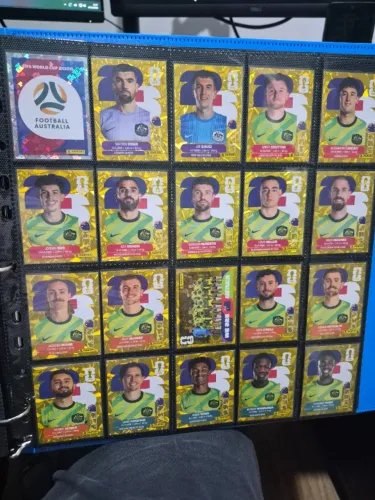 SET COMPLETO AUSTRALIA GOLD CRUMPLE COPA 2026 PANINI