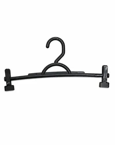 Kit 70 Cabides Com Presilhas Plásticas Resistentes para Calça Bermuda Saia Shorts