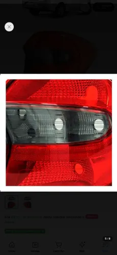 Lanterna traseira do Ford KA sedan 2015,2016,2017,2018 fume.