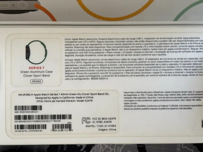 Apple Watch série 7 cellular + GPS 45mm