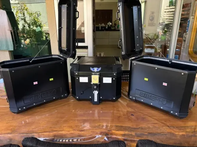 Kit Completo de Baús: Top Case Triumph + 2 Laterais BikePro