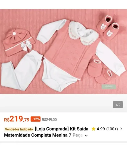 Saída maternidade shein