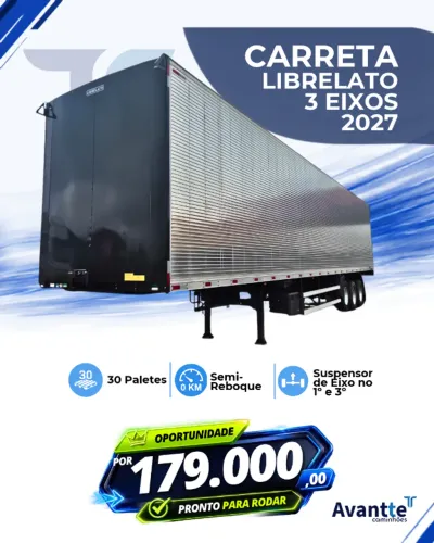 CARRETA LIBRELATO 3 EIXOS 2027