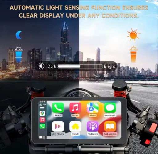 Navegador CarPlay para moto BMW