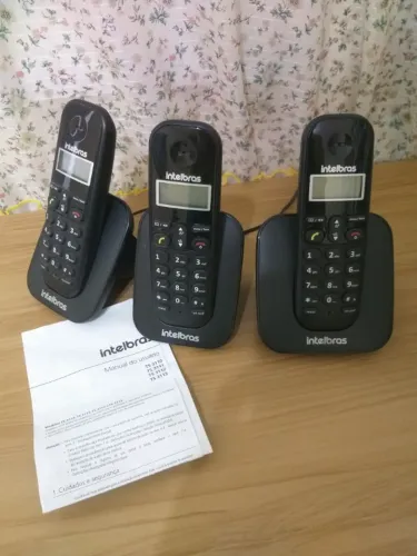 Telefone Sem Fio Intelbras TS3113 com 2 Ramais Original - Usados em bom estado