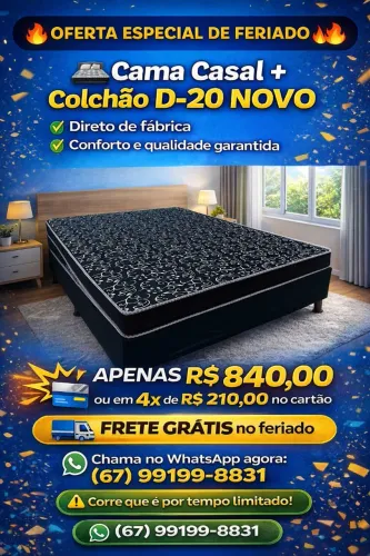 Entrego no feriado cama casal nova oferta especial 