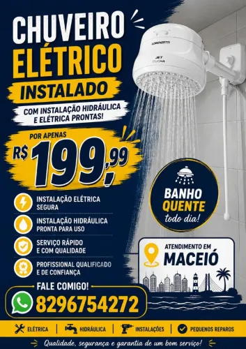 Chuveiro elétrico novo