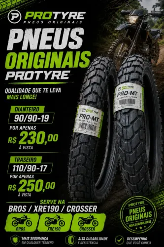 PROMOÇÃO PNEUS NOVOS/ORIGINAIS CROSSER/BROS/XRE190