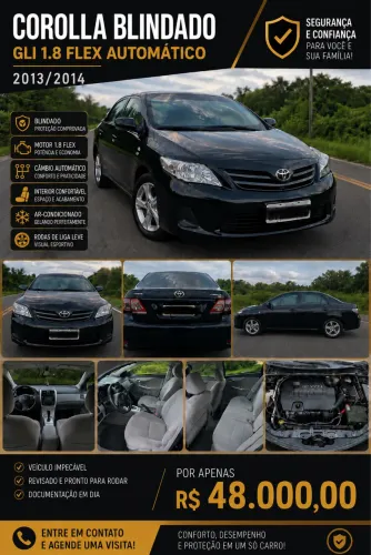 Toyota Corolla GLI 1.8 Flex 16V Aut. 2014