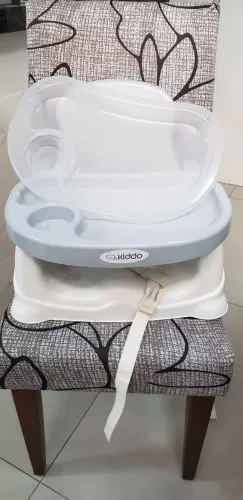 Cadeira alimentação bebe cinza kiddo