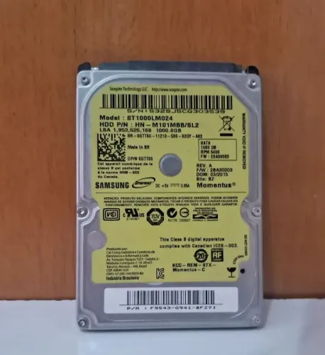 HD notebook 1TB