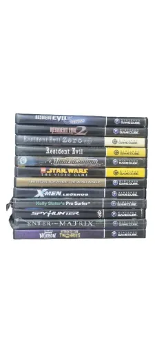 Lote com 12 jogos Nintendo GameCube 