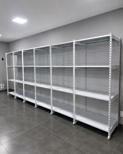 Prateleiras 6 Conjuntos de Aço 2m x 6m x0,60 cm