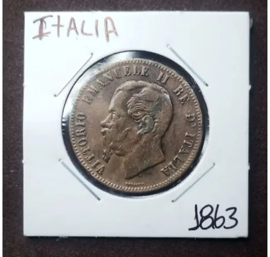 Moeda Itália 1863