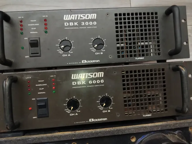 Amplificador wattsom dbk 6000 valor 2400 dbk 3000 valor 1300