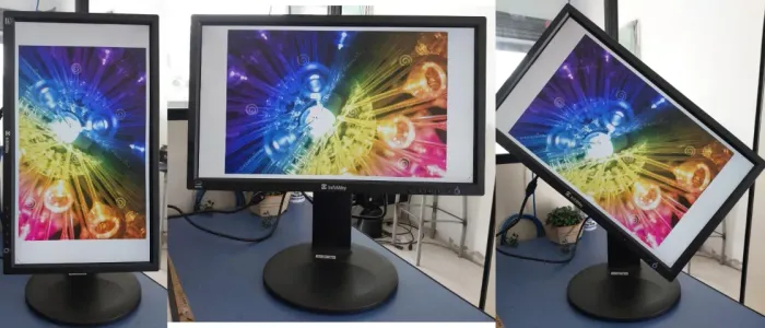 monitor 20" com base giratoria 90º USO VERTICAL OU HORIZONTAL