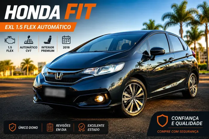 Honda Fit EXL 1.5 Flex/flexone 16V 5P AUT 2018