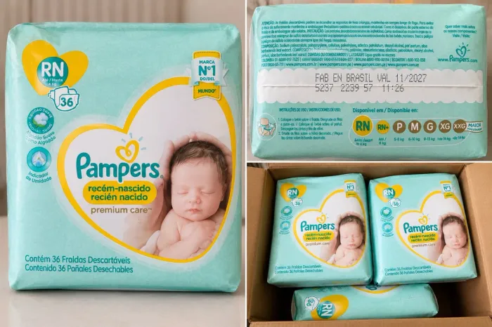 216 FRALDAS PAMPERS PREMIUM CARE RN - KIT COM 6 PACOTES LACRADOS