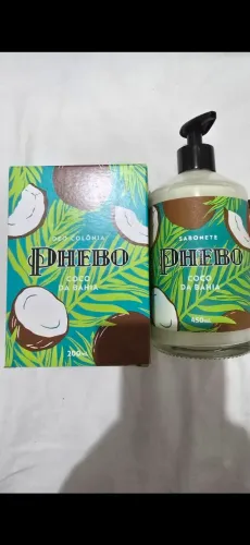 Kit Coco da Bahia Sabonete Líquido 450ml e Colônia 200ml Phebo
