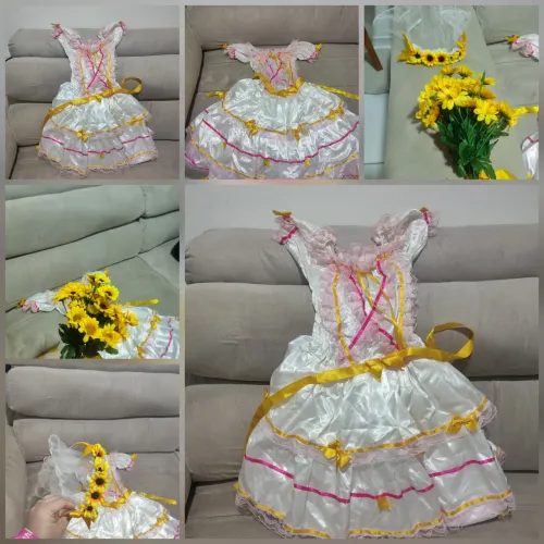 Vestido noiva para São João
