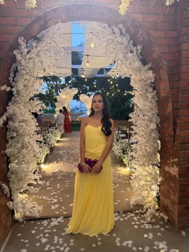 Vestido Casual 2027 amarelo