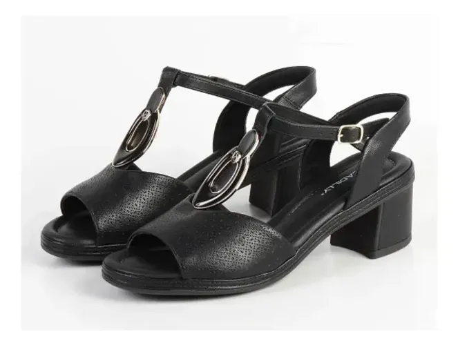Sandalia Feminina Piccadilly Elegancia Moda Salto Confort Nova com etiqueta!