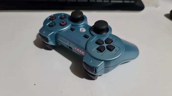 Controle de PlayStation 3 original Metallic Blue