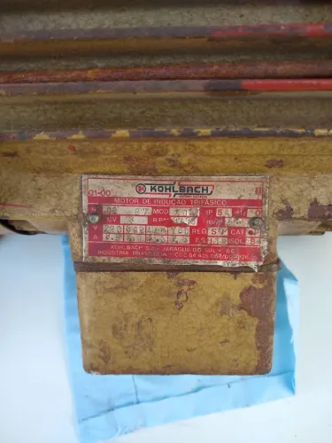 Motor Trifásico 3Cv Kohl Bach  Antigus