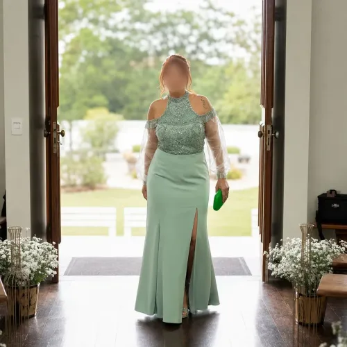 Vestido de Festa Bordado Dolps