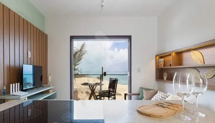 Venda de FLAT em PIPA/RN com vista eterna para o mar por 2 quartos por R$ 650.000,00
