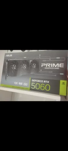 Placa de video 5060 Asus extremamente nova passo cartão sem trocas