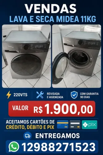 Lava e seca midea 11kg