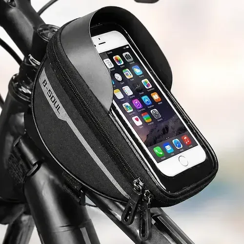 Bolsa para guidão de Bicicleta com Protetor De Celular - Produto novo