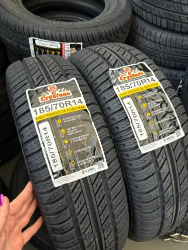 02 pneus remolde novo 185/70 R14