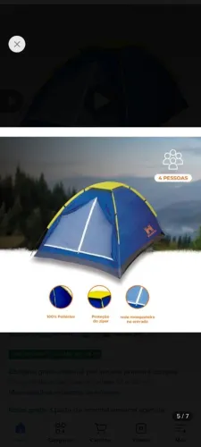 Barraca pra acampamento-Nova!!!