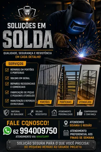 Soldador em Goiânia | Reparos e Soldas Rápidas em Portões e Grades