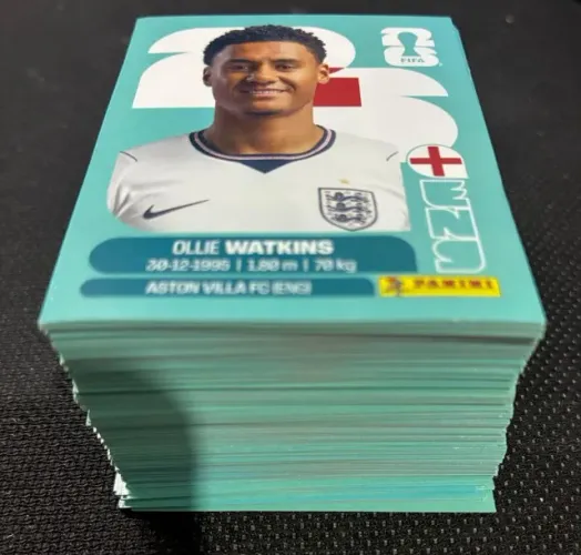 Kit com 200 Figurinhas Copa 2026 para colar sem repetição