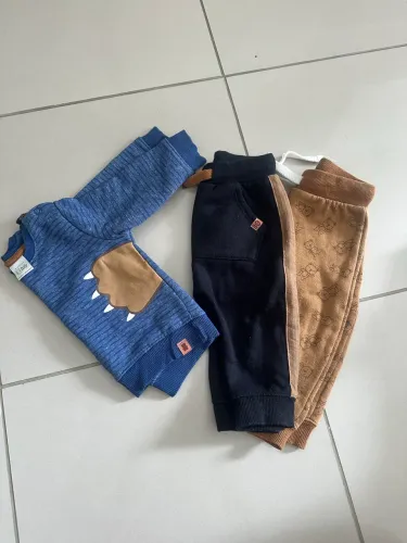 Kit 3 peças bebê 6-9 meses inverno Renner