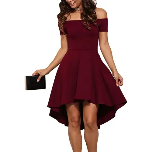 Vestido Mídi ciganinha ombro a ombro