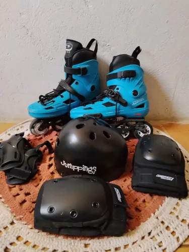 Patins HD Inline + Kit de Proteções GRÁTIS