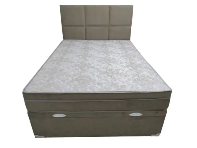 Cama casal box baú e colchão molas ensacada direto de fábrica 