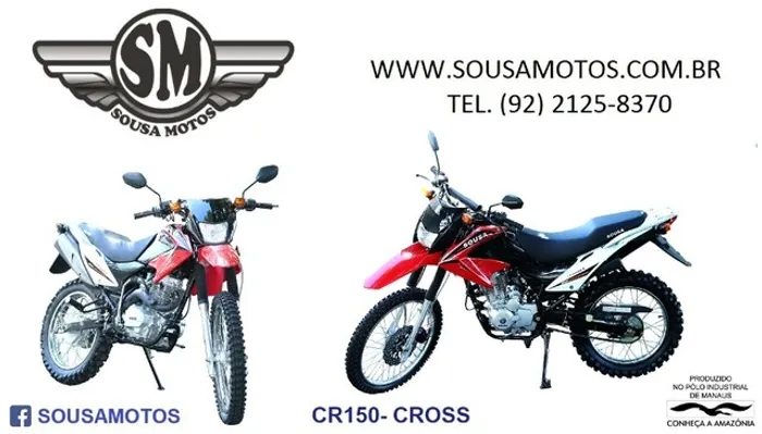 Moto Cross  CR150 ANO 2024 Sousa Motos- AM