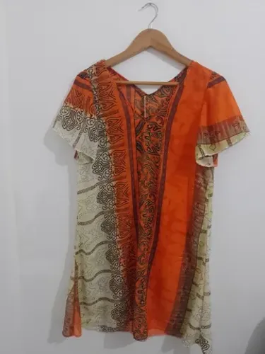 Saída de praia colorida m