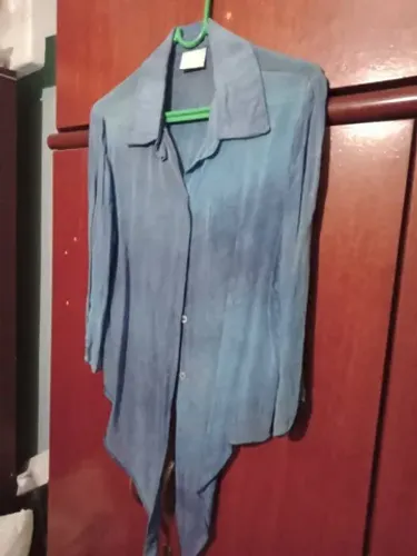 Camisa Feminina meio Transparente manga longa
