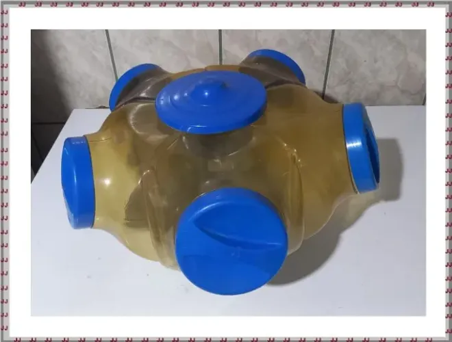 Baleiro giratório com 5 divisões